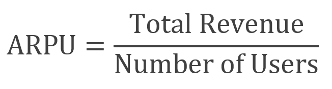 Ultimate Guide to Evaluating Your Startup. Part 2: Users 3 arpu formula