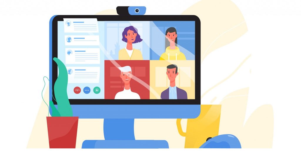 Remote Work Security Risks and 6 Tips on How to Avoid Them 3 virtual meeting