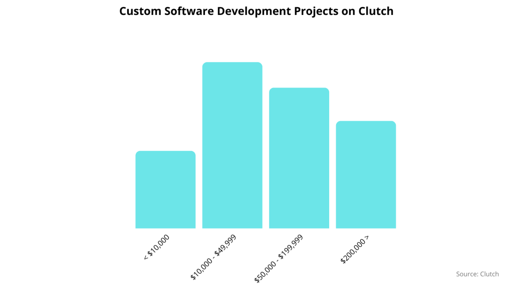 Affordable Innovation: Custom Software Development Cost Guide 2024 1 Graph 2